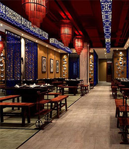 龍騰火鍋店桌椅裝修效果圖