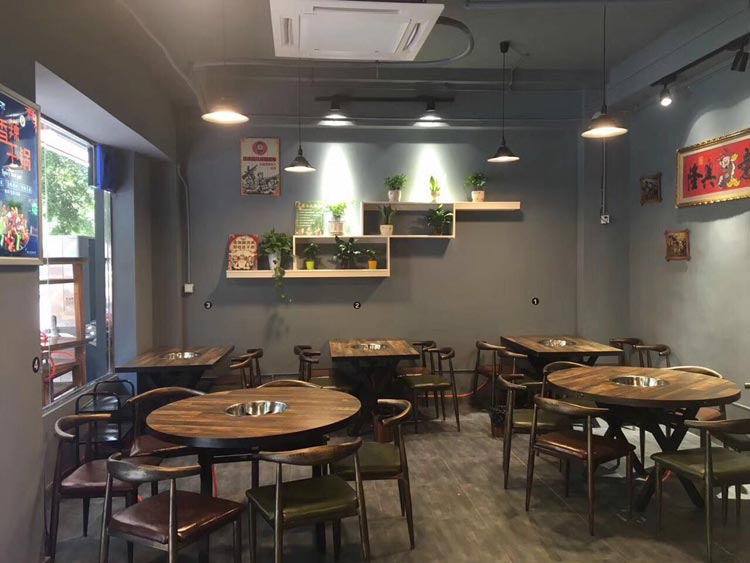 高檔火鍋店餐桌椅裝修效果圖
