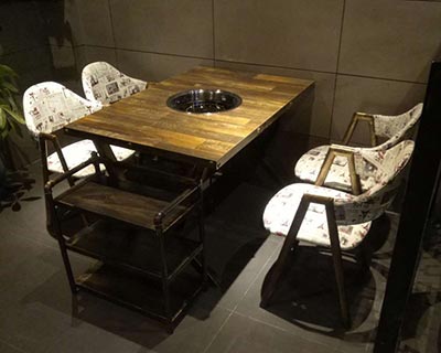 實(shí)木火鍋?zhàn)雷觃型號(hào)HP004