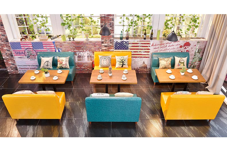 夢達高檔西餐廳沙發裝修效果圖