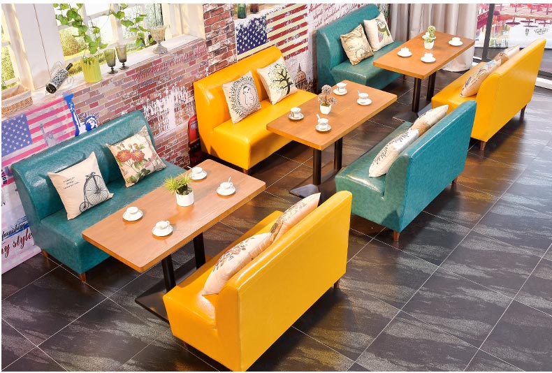 夢達高檔西餐廳沙發裝修效果圖