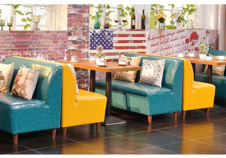 夢達高檔西餐廳沙發裝修效果圖