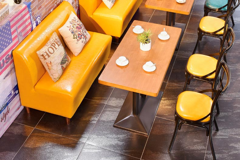 夢達高檔西餐廳沙發裝修效果圖