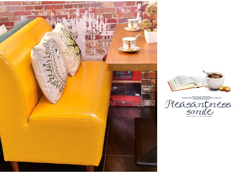 夢達高檔西餐廳沙發實拍圖片