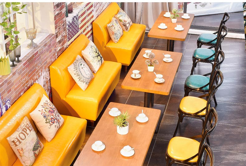 夢達高檔西餐廳沙發裝修效果圖