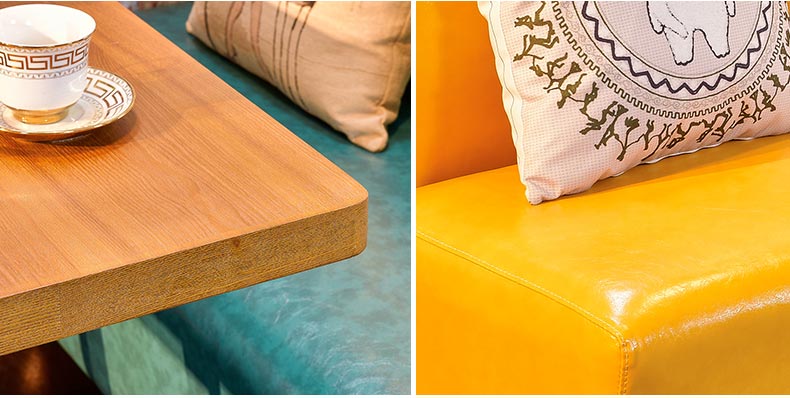 夢達高檔西餐廳沙發細節圖片