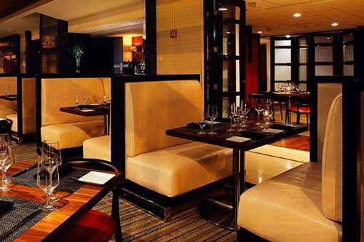 皮藝餐廳卡座效果圖