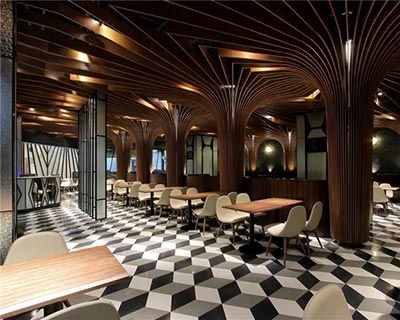 酒吧特色餐廳桌椅裝修效果圖