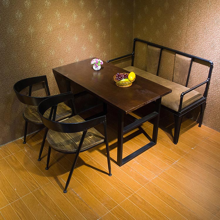 夢達鋼木快餐桌椅裝修效果圖