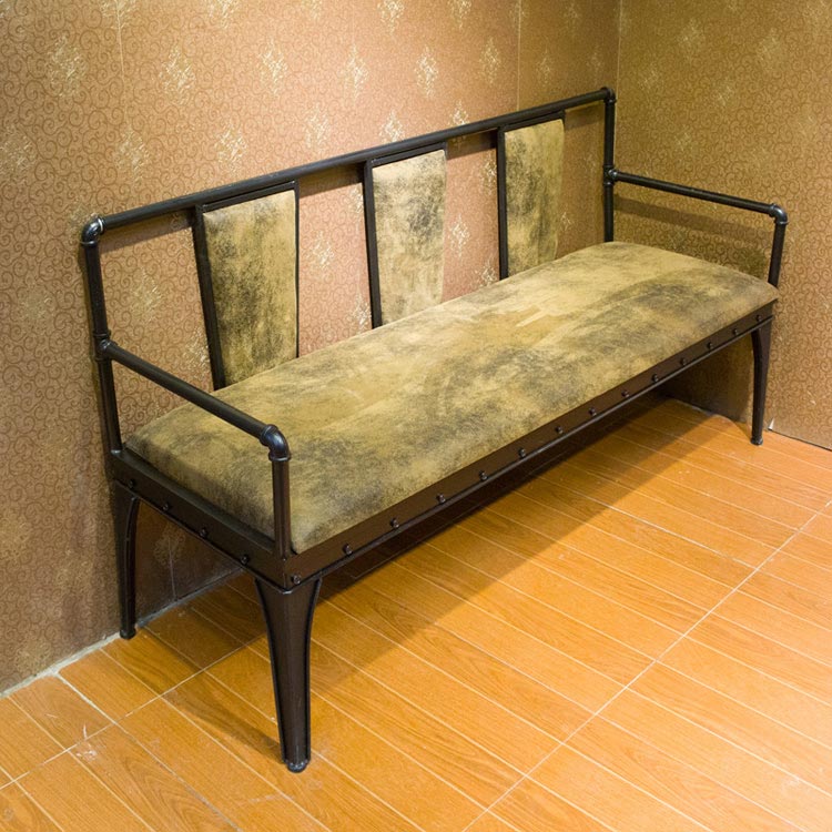 夢達鋼木快餐椅（三人）實拍圖片