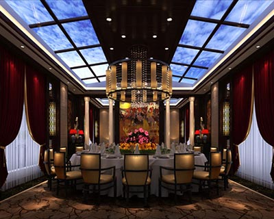 重慶涪陵樂頤餐廳桌椅裝修效果圖