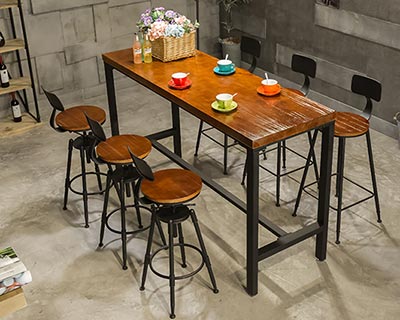 復(fù)古酒吧桌椅_型號(hào)BR010