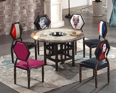 火鍋餐廳桌椅卡座_型號(hào)HP008