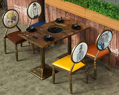 火鍋餐桌椅_型號HP010