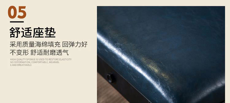 卡座餐桌椅舒適坐墊展示