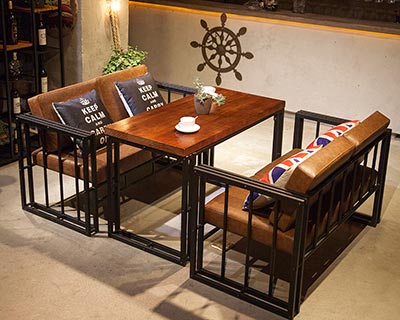 咖啡廳休閑桌椅_型號WR012