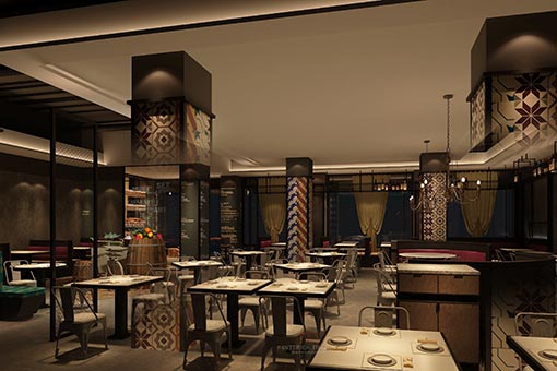 火鍋?zhàn)罃[放效果圖