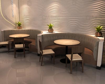 弧形卡座沙發_型號CT034