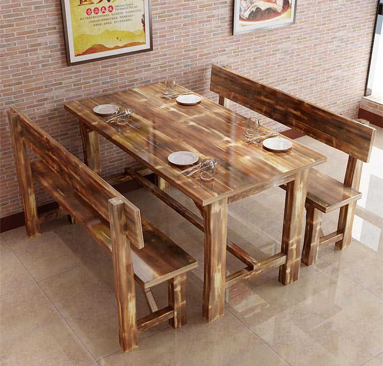 休閑快餐桌椅擺放效果圖