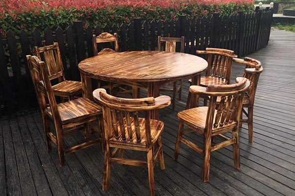 實木火鍋桌圖片