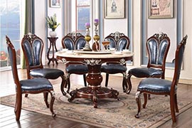 大理石火鍋圓桌